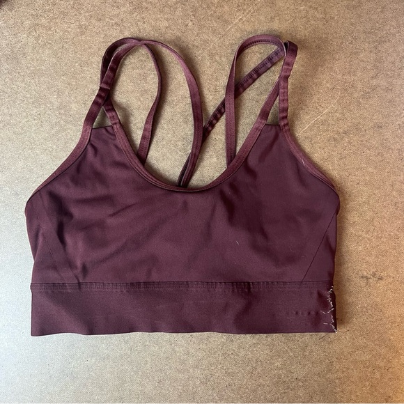 Mountain Hardwear Maroon Strappy Sports Bra, size XS - Picture 2 of 9